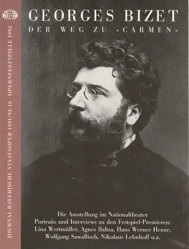 Bayerische Staatsoper, Wolfgang Sawallisch, Ulrike Hessler, Barbara Maria Zollner: Journal Bayerische Staatsoper 1991 / 92 - 10 Opernfestspiele 1992 (18). 