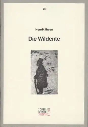 Staatliche Schauspielbühnen Berlin, Franziska Kötz: Programmheft Henrik Ibsen DIE WILDENTE Premiere 21. November 1992 Schlosspark Theater Spielzeit 1992 / 93 ProgrammbuchNr. 38 (18). 