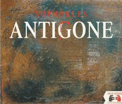 Neue Bühne Senftenberg, Heinz Klevenow, Karl. H. Gündel: Programmheft Sophokles ANTIGONE Spielzeit 2001 / 2002 Heft 9 (18). 