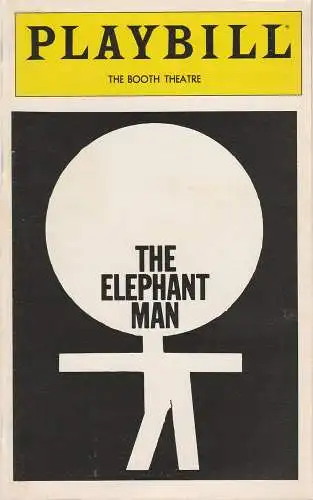 Playbill inc., The Booth Theatre, Gerald Schoenfeld, Bernard B. Jacobs: Programmheft Bernard Pomerance THE ELEPHANT MAN März 1981 (18). 