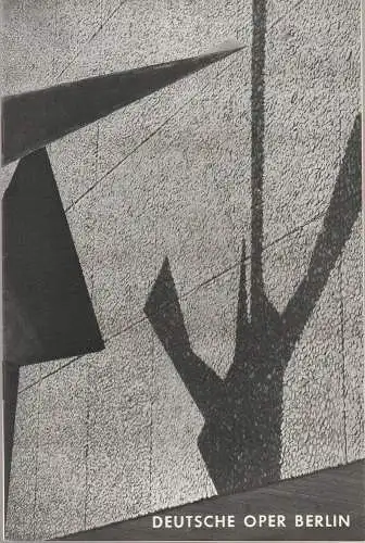 Deutsche Oper Berlin: Programmheft Giuseppe Verdi DON CARLOS 25. Juni 1968 (18). 