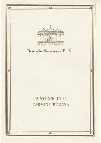 Deutsche Staatsoper Berlin, Deutsche Demokratische Republik, Walter Rösler, Ines Helmstädter, Lutz Colberg, Helga Jäger, Wolfgang Jerzak, Rolf Kanzler: Programmheft BALLETTABEND 7. Dezember 1988 (18). 