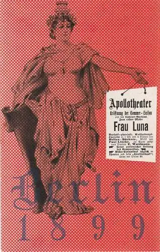 Metropol-Theater, Hans Pitra, Otto Schdeidereit, Frans Haacken: Programmheft Paul Lincke FRAU LUNA Spielzeit 1956 / 57 (18). 