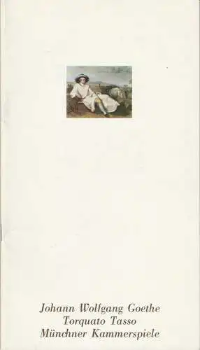 Münchner Kammerspiele, Hans-Reinhard Müller, Rosemarie Koch, Wolfgang Zimmermann: Programmheft Johann Wolfgang Goethe TORQUATO TASSO Spielzeit 1981 / 82 Heft 2 (18). 
