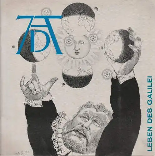 Städtische Bühnen Nürnberg, Karl Pschigode, Rudolf Sparing, Rainer Lindau: Programmheft Bertolt Brecht LEBEN DES GALILEI 6. April 1971 Schauspielhaus Spielzeit 1970 / 71 (18). 