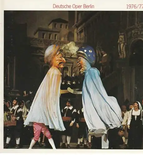 Deutsche Oper Berlin, Siegfried Palm: Programmheft Deutsche Oper Berlin Spielzeit 1976 / 77 (18). 