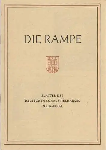 Deutsches Schauspielhaus Hamburg, Albert Lippert, Ludwig Benninghoff: Programmheft Georg Kaiser NAPOLEON IN NEW ORLEANS Die Rampe Spielzeit 1952 / 53 Heft 12 (18). 