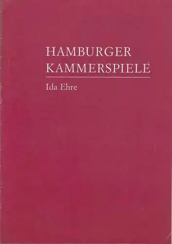 Hamburger Kammerspiele, Ida Ehre, Hede Rickert, Rick Mueller ( Fotos ): Programmheft Friedrich Hebbel GYGES UND SEIN RING Premiere 11. Januar 1977 Spielzeit 1976 / 77 Heft 5 (18). 