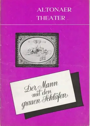 Altonaer Theater, Hans Fitze, Wilhelm Allgayer, Günther Riebold, W. Hoffmann, Jutta Ungelenk-Stamp ( Fotos): Programmheft Leo Lenz DER MANN MIT DEN GRAUEN SCHLÄFEN Spielzeit 1974 / 75 (18). 
