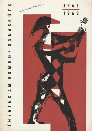 Theater Am Domhof Osnabrück, Peter Massmann, Rainer Lübbren: Programmheft Peter Tschaikowsky EUGEN ONEGIN 29. März 1962 Spielzeit 1961 / 62 Heft 16 (18). 