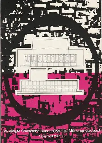 Vereinigte Städtische Bühnen Krefeld-Mönchengladbach, Herbert Decker, Walter Eichner, Hermann Koch: Programmheft Richard Wagner GÖTTERDÄMMERUNG  19. Juni 1966 Spielzeit 1965 / 66 Heft 5 (18). 