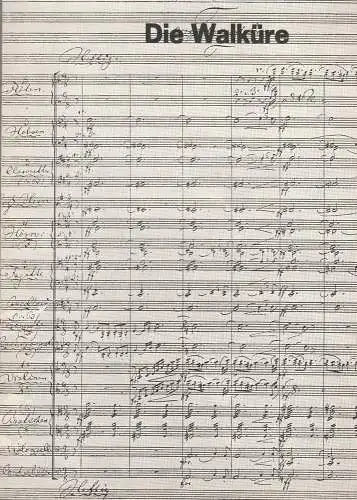 Bühnen der Landeshauptstadt Kiel, Joachim Klaiber, Mario Krüger, Michael Leinert, Stephan Volkmann: Programmheft Richard Wagner DIE WALKÜRE Premiere 24. Januar 1971 Stadttheater Spielzeit 1970 / 71 Heft 14 (18). 