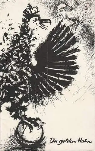 Deutsche Staatsoper Berlin, Deutsche Demokratische Republik: Programmheft Nikolai Rimski-Korsakow DER GOLDENE HAHN 4. September 1969 (18). 