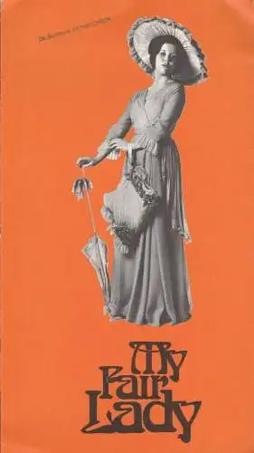 Staatstheater Braunschweig, Christoph Groszer, Helmar Harald Fischer, Michael Leinert: Programmheft Frederick Loewe MY FAIR LADY 4. Oktober 1974 Großes Haus Spielzeit 1974 / 75 Heft 2 (18). 