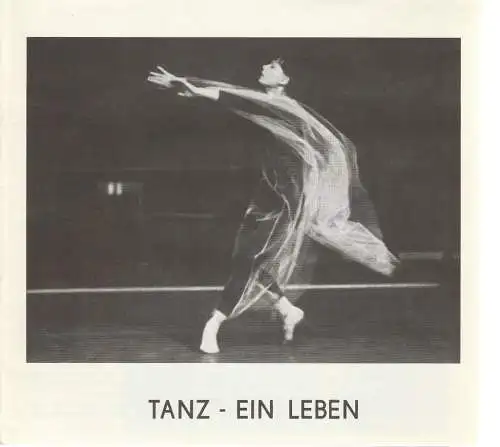 Komische Oper Berlin, Bernd Köllinger, Arvid Lagenpusch: Programmheft Kammertanzabend TANZ - EIN LEBEN 24. Januar 1983 Foyer der Komischen Oper (18). 