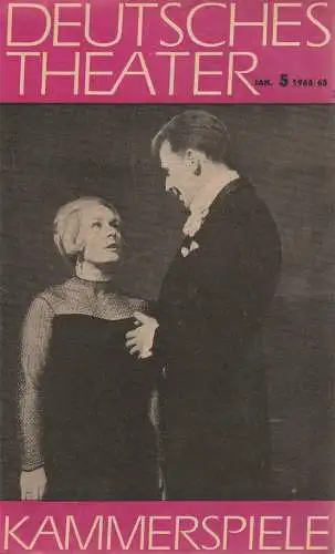 Deutsches Theater Berlin: Theaterzeitung Deutsches Theater Kammerspiele Januar 5 1964 / 65 (18). 