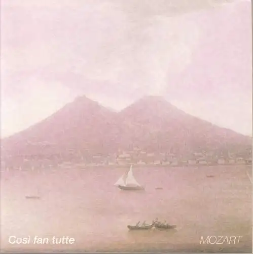 Sächsische Staatsoper Dresden, Semperoper,Christoph Albrecht, Hella Bartnig, Ekkehard Walter: Programmheft Wolfgang Amadeus Mozart COSI FAN TUTTE Premiere 23. Januar 1998 Semperoper Spielzeit 1997 / 98 (18). 