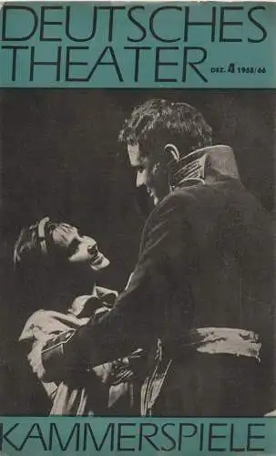 Deutsches Theater Kammerspiele: Theaterzeitung Deutsches Theater Kammerspiele Dezember 4 1965 / 66 (18). 