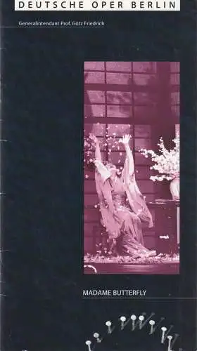 Deutsche Oper Berlin, Götz Friedrich, Peter Kain: Programmheft Giacomo Puccini MADAME BUTTERFLY 1987 (18). 