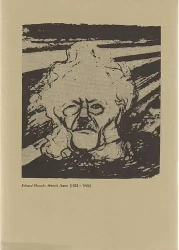 Deutsches Theater Berlin, Staatstheater der DDR, Rolf Rohner, Eva Nahke, Peter Kanzler: Programmheft Henrik Ibsen GESPENSTER Premiere 18. November 1983 Spielzeit 1983 /84 (18). 