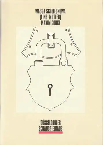 Düsseldorfer Schauspielhaus, Neue Schauspiel GmbH, Volker Canaris, Uwe Bautz, Sonja Rothweiler (Probenfotos): Programmheft Maxim Gorki WASSA SCHELESNOWA Premiere 28. April 1993 Großes Haus Spielzeit 1992 / 93 (eine Mutter) (18). 