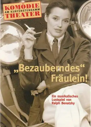 Komödie und Theater am Kurfürstendamm, Jürgen Wölffler, Sigrid Frotscher, Beatrix Ross, Andre Kraft, Birgit Ittershagen (Produktionsfotos): Programmheft Ralph Benatzki BEZAUBERNDES FRÄULEIN 2001 (18). 