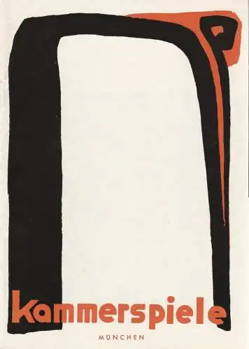 Münchner Kammerspiele, Hans Schweikart, Wolfgang Zimmermann, Stefan Meuchel, Hildegard Steinmetz (Szenenfotos): Programmheft Tennessee Williams DIE NACHT DES LEGUAN Premiere 18. Mai 1963   52. Spielzeit 1962 / 63 Heft 7 (18). 