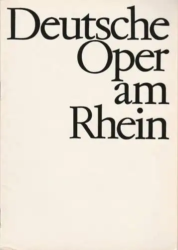 Deutsche Oper am Rhein-Theatergemeinschaft Düsseldorf-Duisburg, Grischa Barfuß, Rolf Trouwborst, Elfi Hess (Szenenfotos): Programmheft Giacomo Puccini MADAMAE BUTTERFLY 1. Juli 1966 Spielzeit 1965 / 66 (18). 