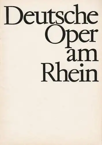 Deutsche Oper am Rhein-Theatergemeinschaft Düsseldorf-Duisburg, Grischa Barfuß, Rolf Trouwborst, Manfred vom Stein, Elfi Hess (Fotos): Programmheft Franz Lehar DIE LUSTIGE WITWE Wiederaufnahme 30. Oktober 1966 Spielzeit 1966 / 67 Heft V (18). 