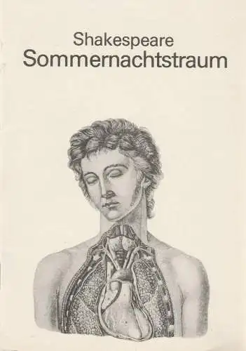 Deutsches Theater Berlin, Staatstheater der DDR, Gerhard Wolfram, Alexander Lang, Ilse Galfert, Heinz Rohloff: Programmheft William Shakespeare SOMMERNACHTSTRAUM 95. Spielzeit 1981 (18). 