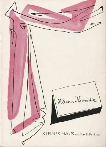 Kleine Komödie, Gerhard Metzner: Programmheft Gwen Davenport BELVEDERE Oktober 1963 Kleines Haus am Max II. Denkmal Spielzeit 1963 / 64 Heft 1 Ausgabe 2 (18). 