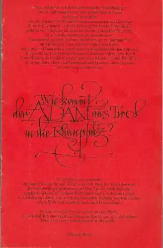 Staatsoperette Dresden, Reinhold Stövesand, Jochen Paentzer, Ekkehard Walter: Programmheft Carl Zeller DER VOGELHÄNDLER Premiere 26. und 27. November 1982  3. Programmheft der Spielzeit 1982 / 83 (18). 
