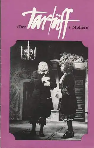 Staatsschauspiel Dresden, Fred Larondelle, Hannes Fischer, Bärbel Jaksch, Gerhard Piens, Ekkehard Walter, Erwin Döring (Fotos): Programmheft Moliere DER TARTÜFF Premiere 15. Januar 1974 Kleines Haus (18). 