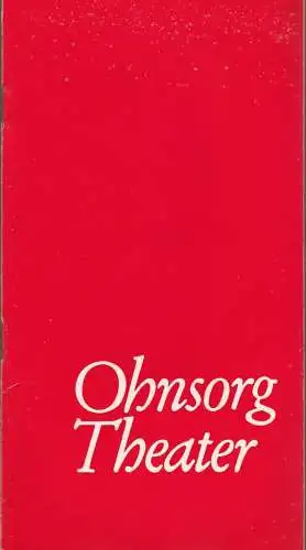 Ohnsorg-Theater, Niederdeutsche Bühne Hamburg, Günther Siegmund, Karl Otto Ragotzki, Rud. Ohnesorge ( Szenenfotos): Programmheft Jens Exler DE POLITISCHE BUCK Spielzeit 1978 / 79 Heft 6 (18). 