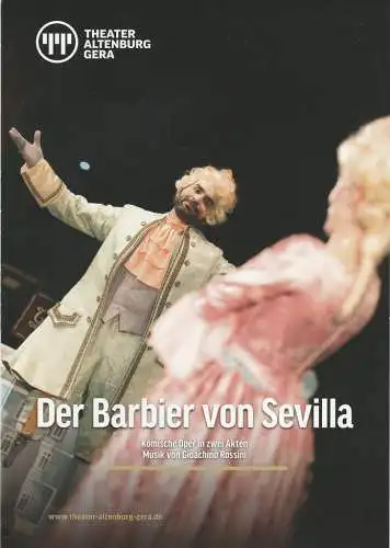 Theater Altenburg Gera , Kay Kuntze, Catharina Jacobi, Ronny Ristok (Probenfotos): Programmheft Gioachino Rossini DER BARBIER VON SEVILLA Premiere 10. Oktober 2020 Altenburg  13. November 2020 Gera Spielzeit 2020 / 2021 (18). 