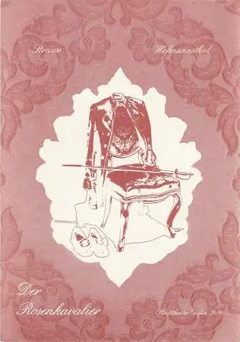 Stadttheater Giessen, Reinald Heissler-Remy, Jo Straeten, Thomas Lang, Christel Schmidt ( Fotos ): Programmheft Richard Strauss DER ROSENKAVALIER Spielzeit 1979 / 80 Heft 3 (18). 