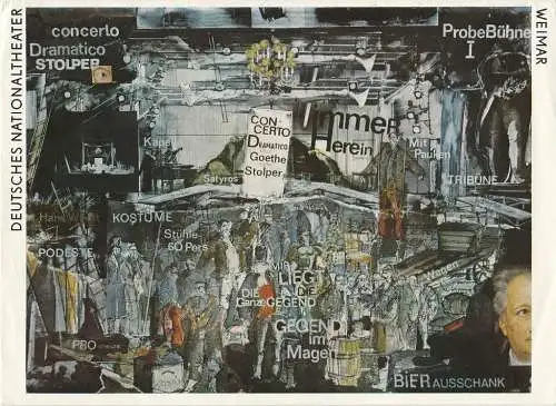 DNT Weimar, Gert Beinemann, Sigrid Busch, Christine Ingendorf, Bernhard Schwarz, Hans-Jürgen Keßler: Programmheft Armin Stolper nach Goethe CONCERTO DRAMATICO Spielzeit 1979 / 80 Heft 3 (18). 