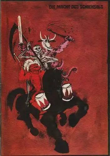 Komische Oper Berlin, Dramaturgische Abteilung, Stephan Stompor, Dietrich Kaufmann: Programmheft Giuseppe Verdi DIE MACHT DES SCHICKSALS 30. März 1971 (18). 