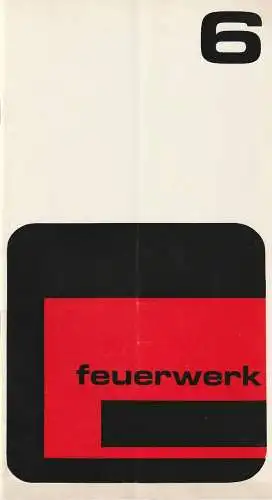 Württembergische Landesbühne Esslingen am Neckar, Elert Bode, Ulrich Scherzer: Programmheft Paul Burkhard FEUERWERK Premiere 17. Dezember 1975 Spielzeit 175 / 76 Heft 6 (18). 