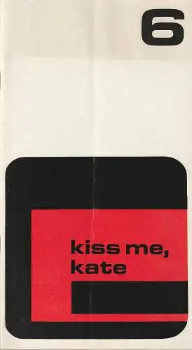 Württembergische Landesbühne Esslingen am Neckar, Elert Bode, Ulrich Scherzer: Programmheft Cole Porter KISS ME KATE Spielzeit 1974 / 75 Heft 6 (18). 