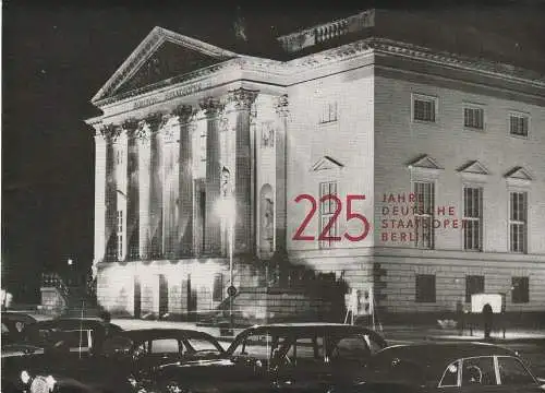Deutsche Staatsoper Berlin, Hans Pischner: Programmheft 225 JAHRE DEUTSCHE STAATSOPER BERLIN Spielplanübersicht für das Jahr 1968 (18). 