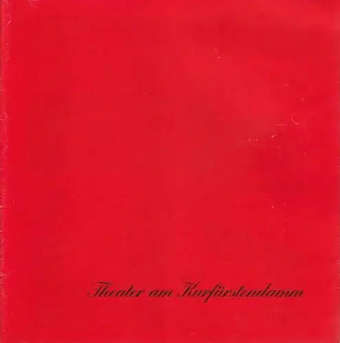 Theater am Kurfürstendamm, Direktion Wölffer, Brigitte Wölffer-Wenkel, Binder / Thiele (Probenfotos): Programmheft Gunther Beth TRAU KEINEM ÜBER 60 Spielzeit 1992 / 93 (18). 