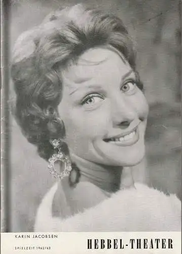 Hebbel-Theater, Rudolf Külüs, Hanns Schuster: Programmheft Frederick Lonsdale MRS. CHENEYS ENDE Spielzeit 1962 / 63 (18). 