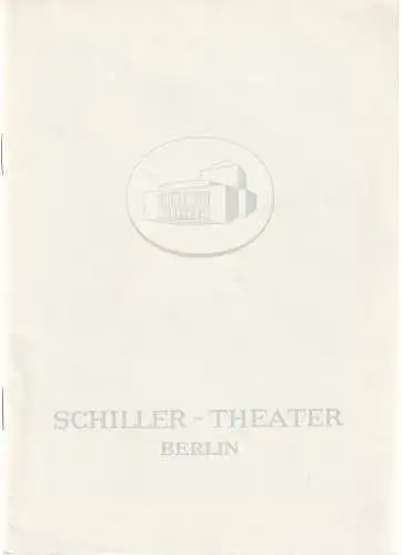 Schiller-Theater, Boleslaw Barlog, Albert Beßler: Programmheft George Bernard Shaw MENSCH UND ÜBERMENSCH Spielzeit 1963 / 64  Heft 150 (18). 