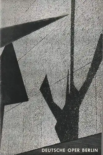 Deutsche Oper Berlin: Programmheft Giuseppe Verdi RIGOLETTO 11. Januar 1967  Heft Januar 1966 (18). 