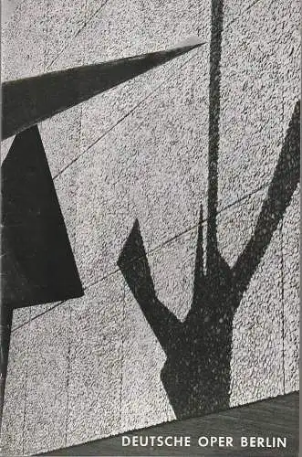 Deutsche Oper Berlin: Programmheft Gottfried von Einem DANTONS TOD 17. März 1964  Heft 1963 / 64 März (18). 