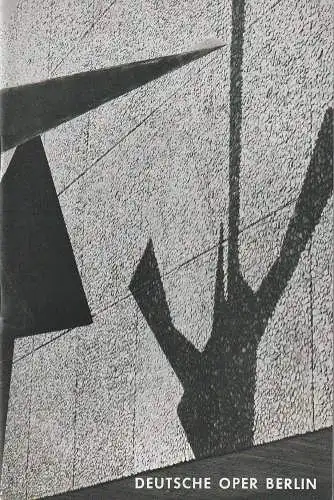 Deutsche Oper Berlin: Programmheft Wolfgang Amadeus Mozart DIE ZAUBERFLÖTE 11.Dezember 1970  Heft Dezember 1970 (18). 
