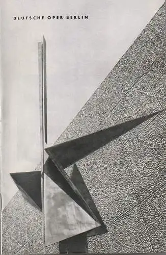 Deutsche Oper Berlin: Programmheft Ludwig van Beethoven FIDELIO 17. Juni 1963  Heft 1962 / 63  Jui / Juli (18). 