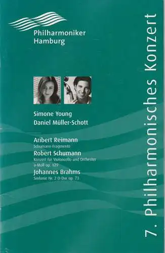 Landesbetrieb Philharmonisches Staatsorchester, Kerstin Schüssler-Bach, Annedore Cordes: Programmheft PHILHARMONIKER HAMBURG  7. PHILHARMONISCHES KONZERT 30. +31. März 2008 Laeiszhalle - Musikhalle Hamburg (18). 