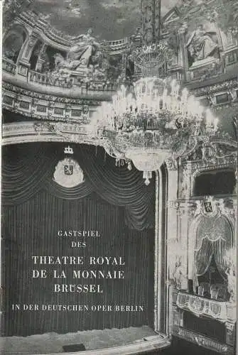 Deutsche Oper Berlin: Programmheft  THEATRE ROYAL DE LA MONNAIE BRÜSSEL Jacques Offenbach HOFFMANNS ERZÄHLUNGEN MIT DEM BALLETT DES XX. JAHRHUNDERTS 20. Oktober 1963 (18). 